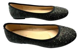 De Blossom GiGi-6 Black Shimmer Closed Toe Ballerina Flats 8 - $24.15