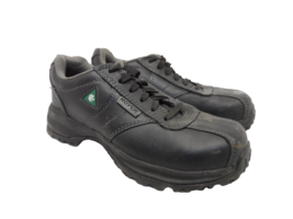ROYER Boy&#39;s Leather Steel Toe Casual Dress Work Shoes 501SP Black Size 6.5M - $47.49