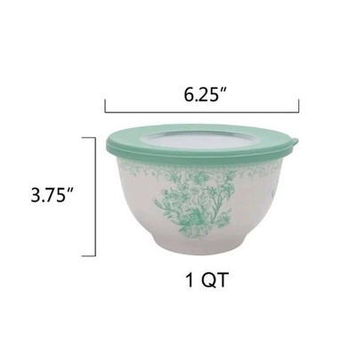 Pioneer Woman ~ Twelve (12) Piece Nesting Bowl Set ~ Melamine ~ AGATHA GREEN Item image 7