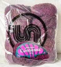 Jaeger Contessa Acrylic Wool Boucle Yarn-Bag of 10 Skeins Variegated Purple - £46.36 GBP