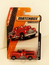 Matchbox 2014 #077 Red Classic Seagrave Fire Engine MBX Heroic Rescue Se... - $11.99