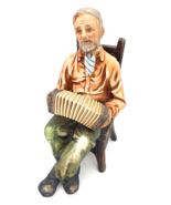 Norleans Man Playing Accordion Porcelain Figurine Japan - £19.97 GBP