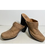 High Heel SOFFT Brand Women&#39;s Light Brown Leather Slip On Mules Shoes Si... - €10,52 EUR