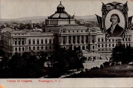 Vintage POSTCARD-LIBRARY Of Congress, D.C.-THOMAS Jefferson Picture Insert BK47 - £3.16 GBP