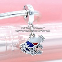 925 Sterling Silver Love Puerto Rico Dangle Charm With Enamel Moments Charm - £13.67 GBP