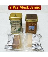2× Hemani Amber &amp; Perfume musk jamid Arabic Solid Fragrance Halal مسك جامد - £9.81 GBP