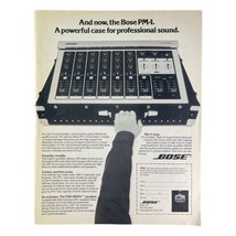 Bose PM-1 Vintage 70s Print Advertisement Mixer Amplifier Equalizer Music - £14.69 GBP