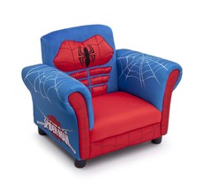 Delta Children Figural Upholstered Chair, Marvel Spider-Man (Blue, Red) - £75.11 GBP