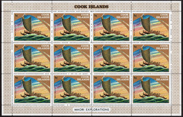 ZAYIX Cook Islands 358 MNH Mini-sheet 1c Polynesian Sail Boat 072422SL03M - £3.93 GBP
