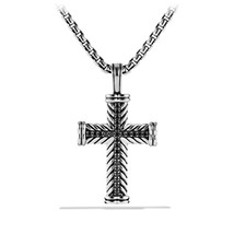 David Yurman Chevron Cross with Black Diamonds - $645.00