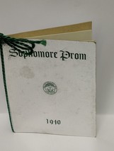 Vintage Paper 1940 Hollins College Roanoke VA Sophomore Prom Dance Card ... - £15.56 GBP