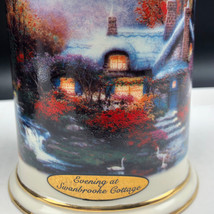 Thomas Kinkade Candle Holder candleholder evening at Swanbrooke Cottage ... - $29.65