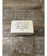 Ham Radio Part 954NS4Y-M Paper Capacitor - $530.89 CAD
