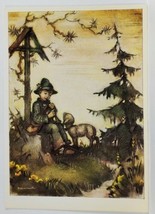 Hummel 5679 Boy and Lamb amongst the Trees Josef Mueller Postcard R1 - £7.80 GBP