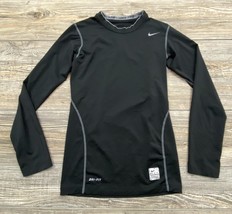 Nike Pro-Compression Shirt Youth Boy&#39;s XL Black Stretchy Style #273912-010 - £13.37 GBP