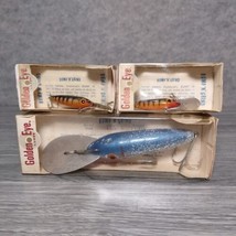 Lot of 3 Vintage Gudebrod Golden Eye Fishing Lure Bump N Grind NOS NIP - £35.93 GBP