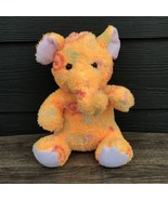 Kellytoy 15” Sitting Long Elephant Plush Stuffed Animal Orange Swirl Toy... - £24.54 GBP