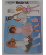 BUTTERICK PATTERN #6660 GIRLS LEOTARD SKIRT BALLET DANCE SZ 6-8 UNCUT PR... - $7.99