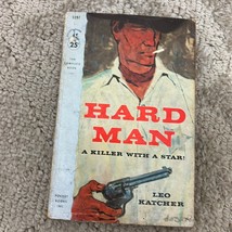 Hard Man Western Paperback Book by Leo Katcher Pulp Action Pocket Book 1958 - £9.63 GBP