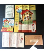 Vtg Perry Sales Company Ephemera Swiss Chalet Electric Clock Advertisment - $277.13 MXN