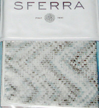 Sferra Mosaico Tin Standard Pillow Sham Cotton Sateen Italy New - £37.98 GBP