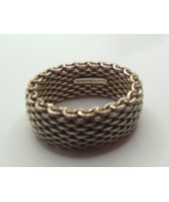 TIFFANY &amp; CO.  Mesh Band Ring Signed Tiffany &amp; Co. 925  Size 8.5 - $207.90