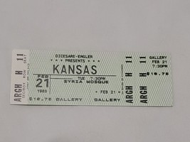 VINTAGE Feb 21 1989 Kansas Pittsburgh Syria Mosque Concert Ticket - £15.76 GBP