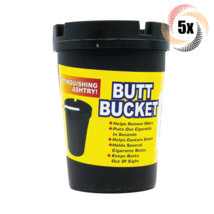 5x Buckets Butt Bucket Ash Tray Cigarette Butt Container | Fast Shipping! - £12.08 GBP