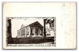 Josiah Carpenter Library Pittsfield New Hampshire NH UDB Vignette Postcard W13 - £3.09 GBP
