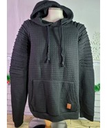 Siimhwrss Hoodie Sweatshirt Corrugated Moto Sleeves Size XL Mens Unisex ... - $460.37 MXN