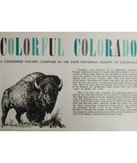 Vintage 1960s Colorful Colorado Travel Vacation Ad Advertisement Buffalo - £15.46 GBP