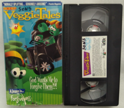 VeggieTales God Wants Me to Forgive Them (VHS, 1994, Slipsleeve) - £9.50 GBP