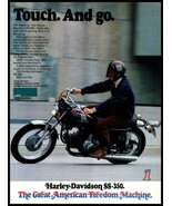 1973 HOT ROD Magazine Motorcycle Print Ad - Harley Davidson SS-350 A5 - $173.59 MXN