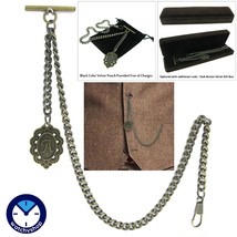 Albert Chain Bronze Pocket Watch Chain For Men Letter Initial A Fob T Ba... - £14.15 GBP+
