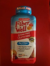 Vita Fusion Fiber Well Sugar Free Gummies Aid Digestive Health, Probiotics - £33.24 GBP