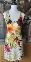 Ocean Blue Shift Dress Size M Floral Sleeveless  - $11.88