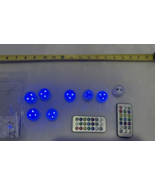 3 color LED Submersible Wedding Floral Decoration Tea Lights with remote - $226.45 MXN