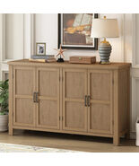 U_STYLE 4-Door Sideboard: Adjustable Shelves, Retro, Ample Storage - €297,08 EUR