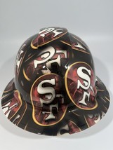 New Full Brim Hard Hat Custom Hydro Dipped San Francisco 49er’s - £51.79 GBP