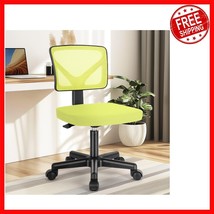 Compact Rolling Office Chair - Ergonomic Mesh Back, Space-Saving Armless... - $942.67 MXN