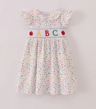 Boutique Back to School ABC Alphabet Embroidered Smocked Dress - £4.49 GBP+