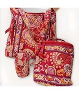 Vera Bradley Raspberry Fizz Hand Bag Lunch Tote And Phone Cover Lot Of 3 - $839.00 MXN