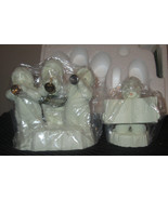 Dept 56 Snowbabies &quot;Three Tiny Trumpeters&quot; 2pc Christmas Winter Celebrat... - £14.90 GBP