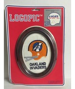 Vintage NOS Oakland Invaders USFL Logopic Wall or Table Framed Team Logo... - €12,28 EUR