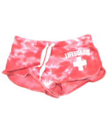 Womens Lifeguard Sexy Short Shorts Red/White w/ Lace &amp; Logo Size Medium ... - £12.71 GBP