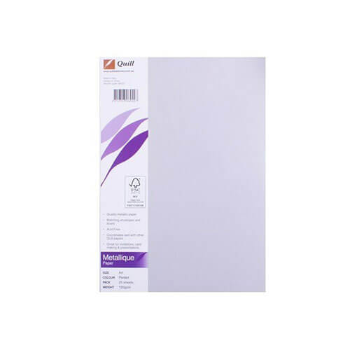 Quill A4 Metallique Paper (25pk) - Peridot - $30.06