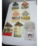 Vintage Christmas Greeting cards  1920s -30s lot of 7 and envelopes unused - €51,22 EUR