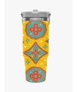 Dazzling 30oz LV- Inspired Patterned Design | Flip-Straw Insulated Tumbl... - $705.25 MXN