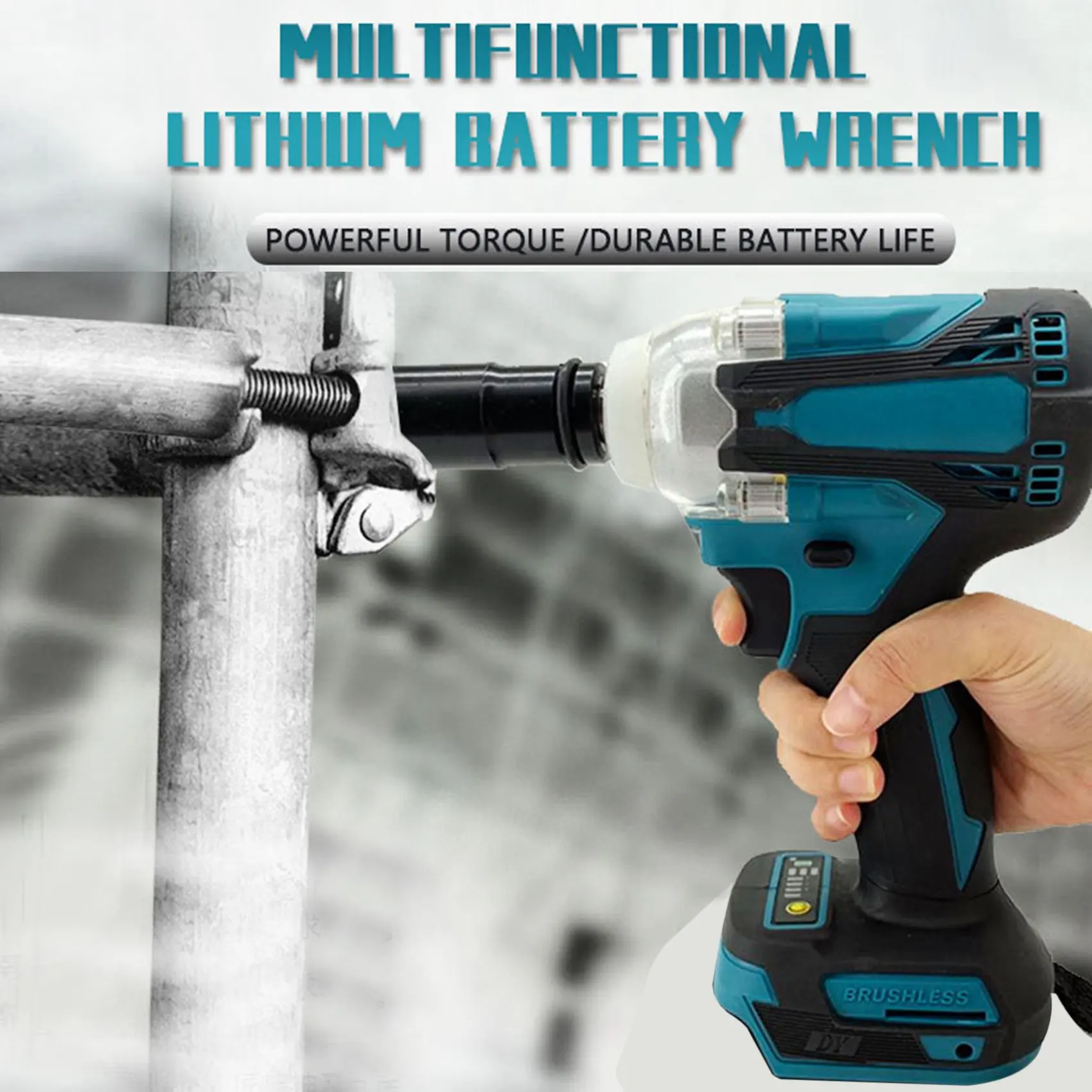 Electric Impact Wrench Brushless Cordless Electric Wrench 1/2 Inch for M... - $152.37