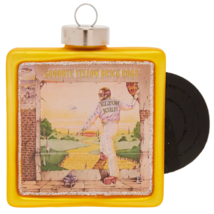 Elton John - Goodbye Yellow Brick Road Album CoverGLASS Ornament by Kat ... - $29.65